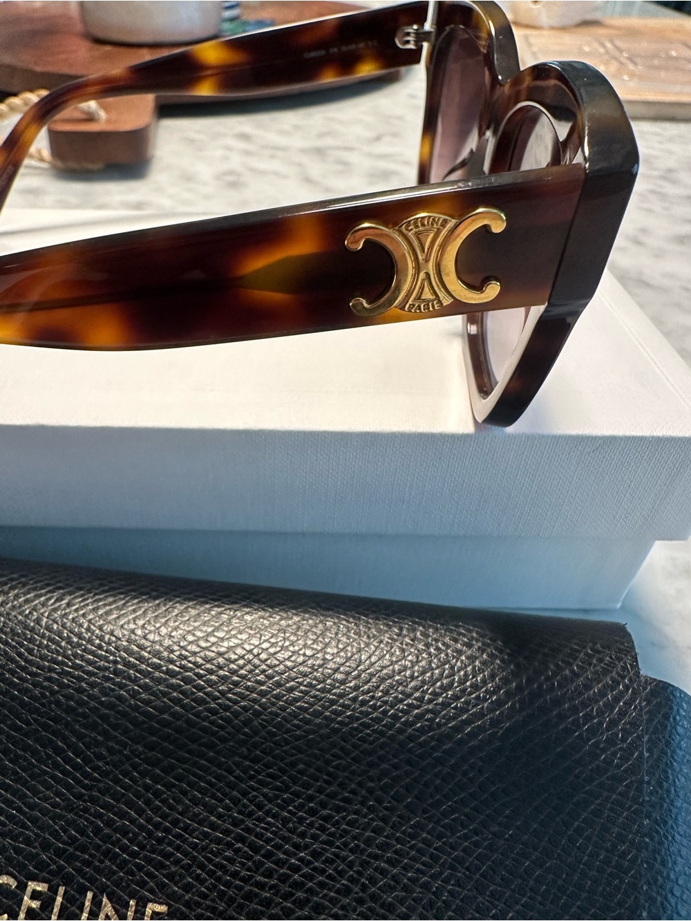CELINE TRIOMPHE 09 SUNGLASSES IN ACETATE - Picture 11 of 12